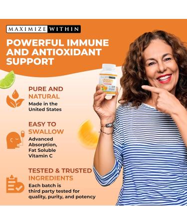 Maximize Within Liposomal Vitamin C Capsules - Enhanced Absorption 60 Count - Buy Online on GoSupps.com