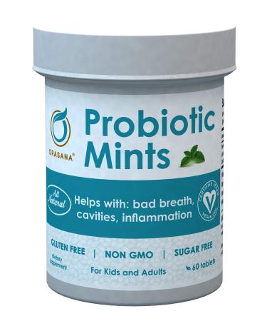 Orasana Probiotic Mints Vegan All Natural Chewable Probiotic for Oral Health
