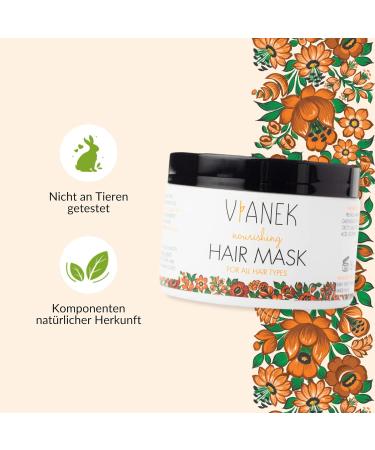 VIANEK Nourishing Hair Mask 150 ml - Natural Hair Care for Women & Men | Floral Formula | International Shipping - Buy Online on GoSupps.com