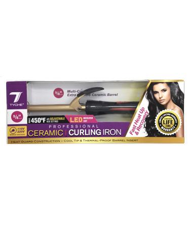 Tyche Professional Ceramic Curling Iron 58 inch 0.6 Inch (Pack of 1)