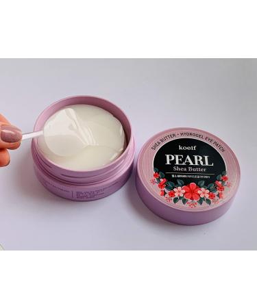 Koelf - Pearl Shea Butter Hydro Gel Eye Patch - 60 x Anti-Dark Circle and Anti-Wrinkle Pads - Pearl Powder and Shea Butter