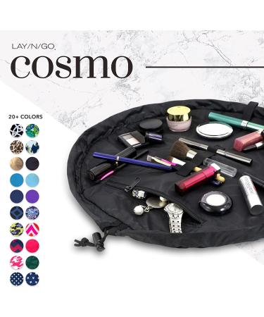 Lay-n-Go Cosmo 20 inch Black Makeup Organizer Bag for Travel & Daily Use - Durable Patented Design, Perfect Gift Idea - Buy Online on GoSupps.com