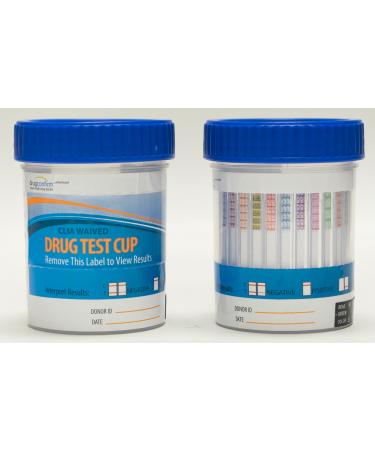 DrugConfirm Advanced 12 Drug Urine Test Kit Cup WITH 80 Hour EtG Alcohol Detection (25)(EtG/COC/THC/OPI/AMP/mAMP/MDMA/BZO/BAR/MTD/OXY/BUP)(Multiple Quantities)