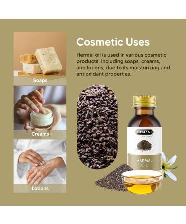Hemani Harmal Oil 30mL Peganum Harmala Natural Oil for Skin & Hair Care Non-GMO Cold-Pressed Premium Quality Multi-Purpose Use. - Buy Online on GoSupps.com