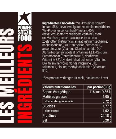  POWERSTAR FOOD Powerstar PREMIUM WHEY 90 Protein Powder 850g | 80.6% Protein | Whey Protein Powder | Produced in Germany | 55% CFM Whey Isolate & 45% CFM Concentrate | Rich in EAAs & BCAAs | Chocolate - Buy Online on GoSupps.com