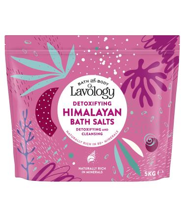 Himalayan Bath Salts by Lavology - 5kg - All Natural Ingredients - Detoxify Cleanse Purify 5.00 kg (Pack of 1) Himalayan Salt