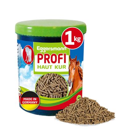 EGGERSMANN My horse feed professional skin kur 1 kg - concentrate with brewer's yeast pebble gur & herbs - supports the regeneration of the skin & immune defense - supplementary feed for horses & ponies professional skin kur 1 kg (1 Pack)
