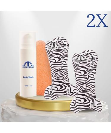 Stand Strong Plantar Fasciitis Relief & Arch Support Inserts for Women | High Heels Comfort | 2 Pairs (US Sizes 7.5-9) + Cleanser Kit - Buy Online on GoSupps.com