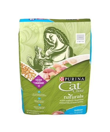 Purina Cat Chow Naturals Indoor with Real Chicken & Turkey Hairball & Weight Control Adult Dry Cat Food Dry Food 13 Pound (Pack of 1)