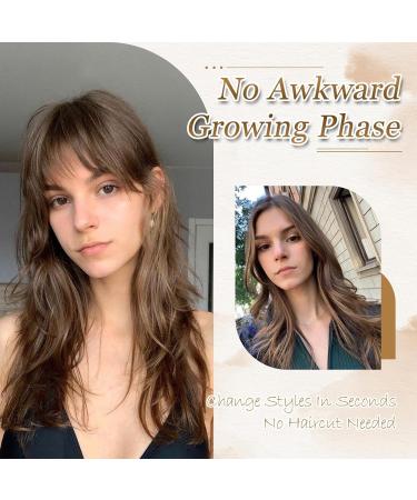 MS TAJ Clip in Fringe French 360 Bangs Hair Fringe in Clip Extensions Blonde with Dark root Hair Extensions Clip in Fringe Bangs Hair Pieces Adding Extra Hair Volume for Women 16 inch Blonde with dark root - Buy Online on GoSupps.com