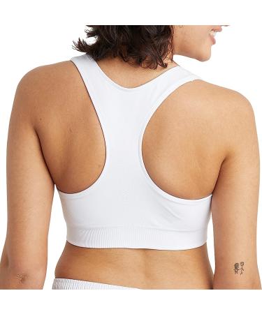 Champion Women's Infinity Racerback Sports Bra - Moisture-Wicking, Large, White - Buy Online on GoSupps.com
