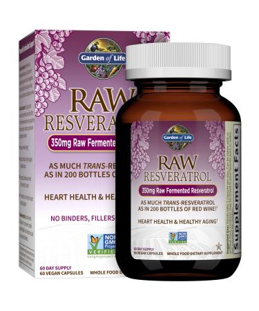 Garden of Life RAW Resveratrol 350 mg 60 Vegan Capsules