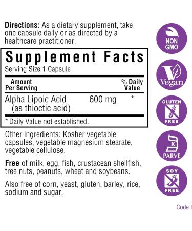 Bluebonnet Nutrition Alpha Lipoic Acid 100 mg - 60 Count | Premium Antioxidant Supplement for Optimal Health - Shop Internationally - Buy Online on GoSupps.com