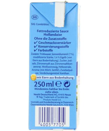 Thomy Les Sauces Hollandaise L g re (6 x 250 ml) - Authentic French Sauce for Gourmet Dishes - International Shipping Available - Buy Online on GoSupps.com