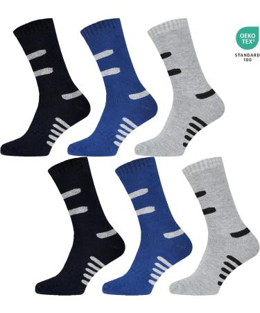 BestSale247 Men's Thermal Socks - 6 or 12 Pairs Warm Thick Winter Sports Socks - Cotton Size 43-46 Color Mix - Buy Online on GoSupps.com