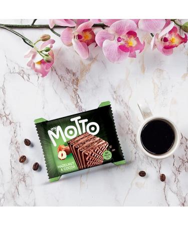 My Motto Hazelnut & Cocoa Wafer Biscuits 80% Cream 30 Individual Wrapped Wafers (34g each) Bulk Biscuits Box Back to School Snack  - Buy Online on GoSupps.com