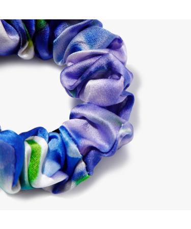 LILYSILK X Mika Ninagawa 4 Pack Silk Hair Scrunchies Set - Floral Ponytail Holders for Women | Prevent Frizz & Breakage | Elastic Hair Ties Lisianthus Hydrangea - Buy Online on GoSupps.com