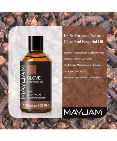 Clove Bud Essential Oil 100ML - for Diffuser, Humidifier, DIY Home, Wardrobes - C-Bud Oil (Pack of 1) - Buy Online on GoSupps.com