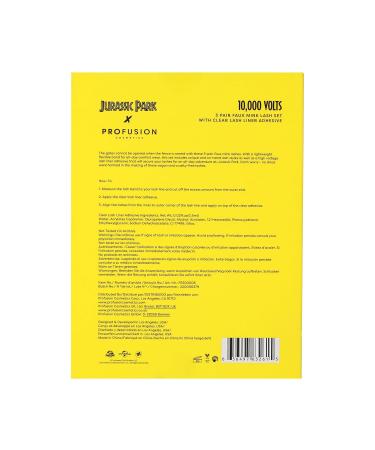 Shop Profusion Cosmetics Jurassic Park 10 000 Volts Faux Mink Lash Set - Reusable Strip Lashes with Super Slim Band & Real Lash Extension Fibers - Buy Online on GoSupps.com