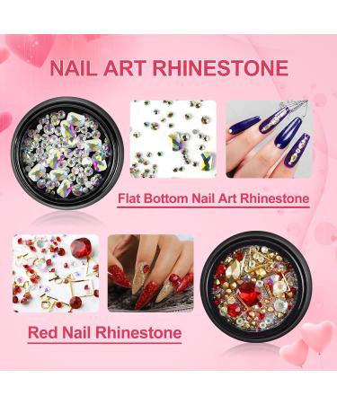 COSCELIA Gel Nail Polish Kit with U V Light Starter Kit 10PC Gel Polish Top Base Coat Nail Art Rhinestones Pink White Glitter Colors Gel Nail Manicure Kit Nail Art Design DIY for Women - Buy Online on GoSupps.com