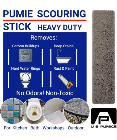 U.S. Pumice Heavy Duty Scouring Stick 3 Pack | Remove Hard Water Rings & Clean Pools | Foot Pumice Stone - Buy Online on GoSupps.com