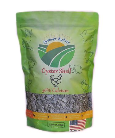 Greener Pasture 3.5lbs All Natural Crushed Oyster Shells Increased Shell Strength Better Egg Quality Calcium