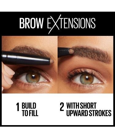 Maybelline New York Brow Extensions Fiber Pomade Crayon Eyebrow Makeup  Soft Brown  1 Count 255 SOFT BROWN - Buy Online on GoSupps.com