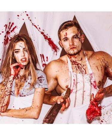 Vertintong 12 Pcs Halloween Fake Blood Makeup Kit | Coagulation Blood Drops Spray & Cream for Cosplay Vampire & Monster - Buy Online on GoSupps.com