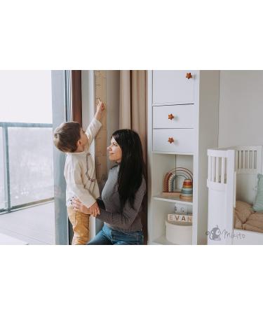 Buy Mikito Holz Ma for Kids - Growth Chart with Wall Attachment | Natural Wood Wall Decor for Children's Room | Perfect Measuring Strip Puzzle for Boys & Girls - Buy Online on GoSupps.com