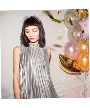 DOITOOL Birthday Party Headband Princess Crowns Crown Princess Party Favors Hair Headpiece for Birthday Party Birthday Tiara Queen Tiara Pink Diamond Alloy Women's Rhinestones 16.5x16cm Pink - Buy Online on GoSupps.com