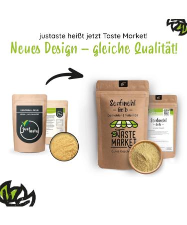  TASTE Guter Geschmack 100g of mustard flour - Yellow - Ground mustard powder - Mustard making - Ground mustard seeds - Spices - Buy Online on GoSupps.com