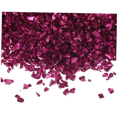 1 Glass Chip Rhinestones Epoxy Resin Nail Accessories Resin Epoxy Nail Art Stone Manicure Fillers Diy Nail Art Crushed Glass Diy Epoxy Filling Diy Fillers Irregular Nail Stickers 0.5X0.3cm Rosy