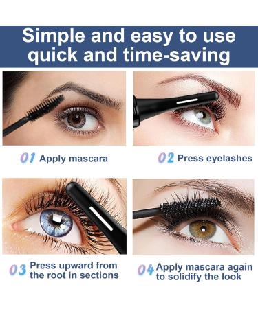 Electric Heated Eyelash Curler - Double-Sided Anti-Burn 4 Temp Settings Rechargeable with Comb - International Shipping Available - Buy Online on GoSupps.com