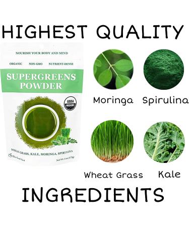 Cherie Sweet Heart Supergreens Powder - Organic Green Superfood - 6 oz Super Greens Powder - Buy Online on GoSupps.com