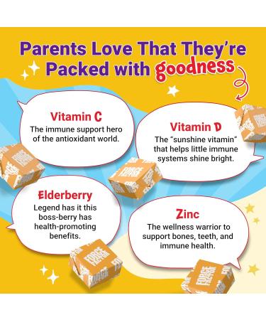 FORCE FACTOR Kids Immune Health Super Chews Kids Immune Support Supplement with Vitamin D for Kids Elderberry Vitamin C & Zinc 2-Month Supply Non-GMO Apple Berry Flavor 60 Soft Chews Immunity - Buy Online on GoSupps.com