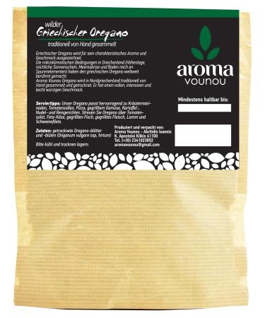 Buy Greek Oregano from Aroma Vounou | 100% Natural Hand-Picked & Dried | 40g - International Shipping Available - Buy Online on GoSupps.com