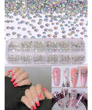 Spearlcable Nail Art Kit - 48 Sheets Nail Stickers, Rhinestones, 3D Glitter, Fruit Slices, Sequins for Acrylic Nails - Buy Online on GoSupps.com