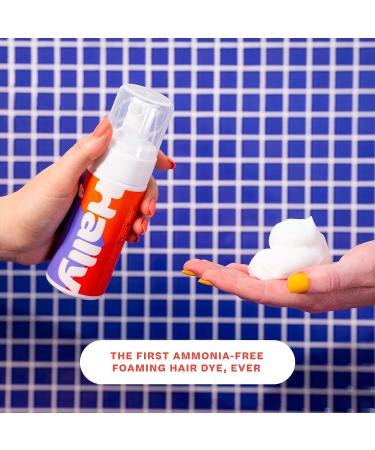 HALLY Color Cloud Foaming Hair Dye Kit - Atomic Blonde | Gentle Formula, Mess-Free Application | Long-Lasting Vibrant Results up to 25 Washes - Buy Online on GoSupps.com