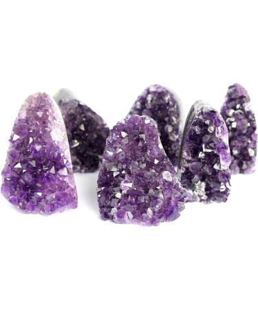Deep Purple Amethyst Cluster (250-350g) - Polished Geode Quartz Crystal for Spiritual Healing and Home Decor - Buy Online on GoSupps.com