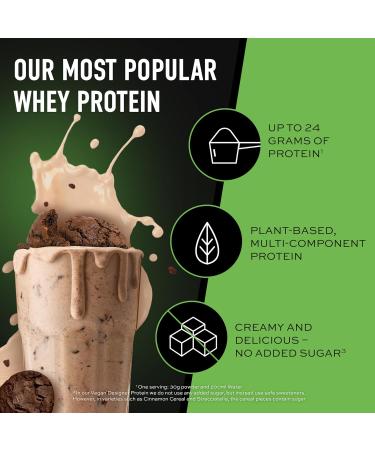 ESN Vegan Designer Protein Powder Dark Cookies 910 g Can - Muscle Building and Recovery Dark Cookies 910 g (Package of 1) - Buy Online on GoSupps.com