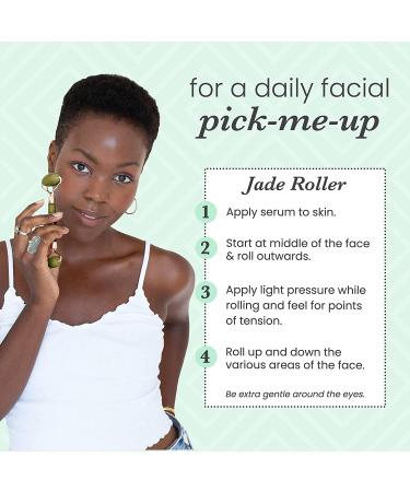Sdara Jade Roller Gua Sha Set for Slimming & Sculpting - Reduces Wrinkles & Eye Puffiness - Facial Roller and Massager for Essential Skin Care - Buy Online on GoSupps.com