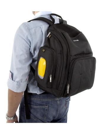Safety 1st Diaper Backpack - Ultimate On-the-Go Diaper Bag with Wet Cloth Box Changing Pad & 17 Storage Compartments - Stylish Black - Buy Online on GoSupps.com