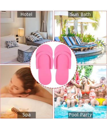 JenPen 60 Pairs Disposable Pedicure Flip Flops - Colorful Foam Slippers for Salon, Nail Spa, Hotel, Travel - 5 Colors - Buy Online on GoSupps.com