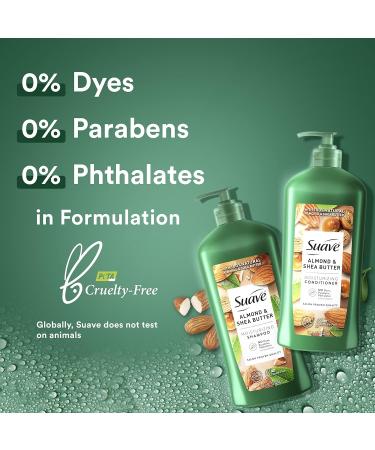 Suave Professionals Almond & Shea Butter Shampoo & Conditioner Set - 18 oz (2 Pack), Paraben & Dye-Free, Moisturizing Formula for Dry Hair - Buy Online on GoSupps.com