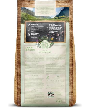 Wildes Land Dry Dog Food Puppy Lamb and Chicken Flavor 12 kg - Buy Online on GoSupps.com