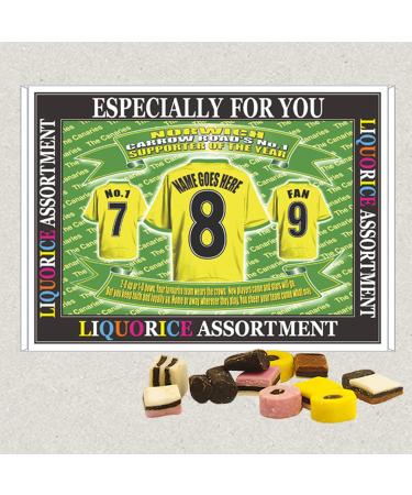 Norwich Football Shirt Personalised Gift Boxed Sweets Choice of Sweets - Buy Online on GoSupps.com