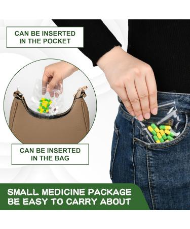 24-Pack Pill Pouch Bags - Waterproof Reusable Easy to Carry for Medicine Organization - Buy Online on GoSupps.com