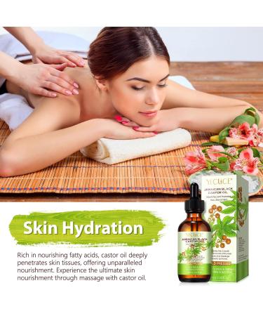 Organic Castor Oil for Hair Growth & Moisturizing | All Natural Jamaican Black Castor Oil 2.02 Fl Oz - Best Hair & Skin Care Treatment - Buy Online on GoSupps.com