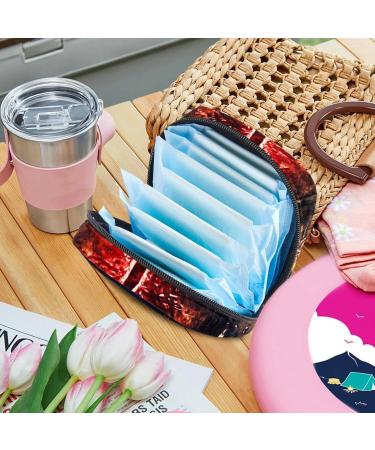 Shop Stylish Menstruation Pad Bag with Zipper - Chinese Dragon Design | Women s Tampon & Napkin Storage for Travel - Buy Online on GoSupps.com