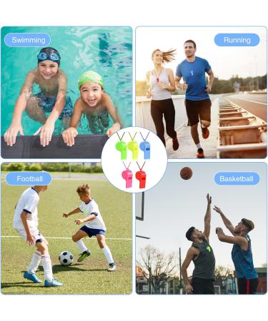 Buy Belihome 72-Piece Set of Colorful Plastic Whistles for Kids - Perfect for School Sports & Events | Adjustable Referee Pipe in 5 Colors - Buy Online on GoSupps.com